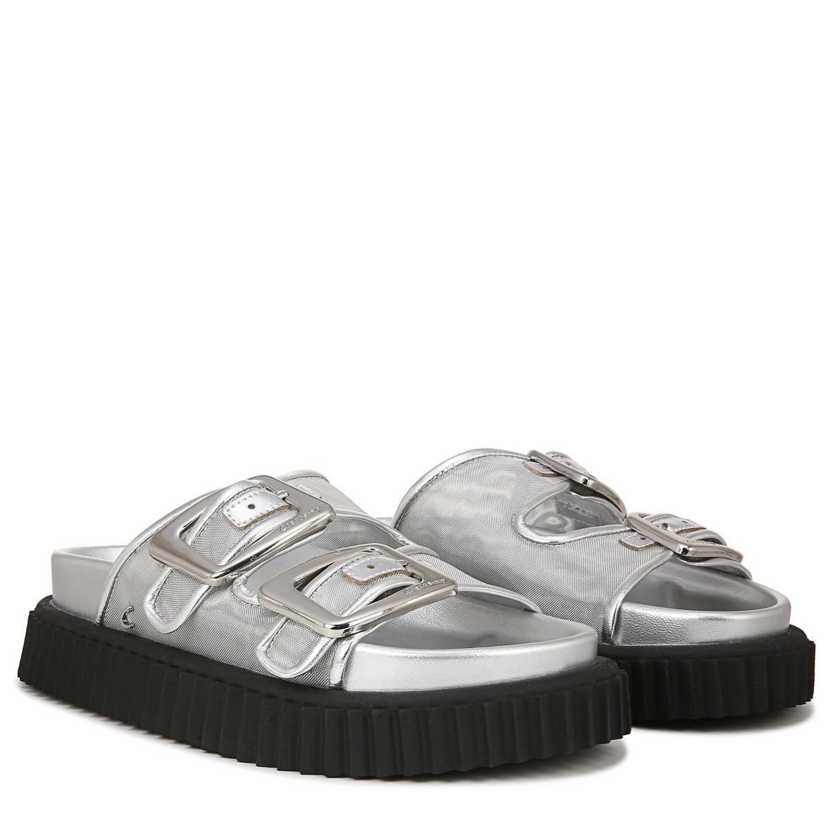 Sam Edelman Sam Edelman Circus NY Cris Platform Slide Sandal in Soft Silver