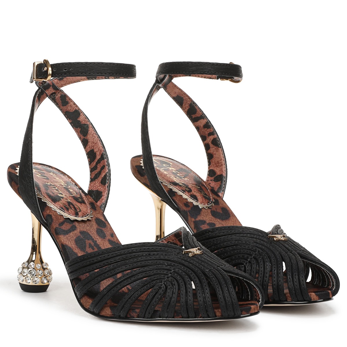 Sam Edelman Sam Edelman Circus NY Giana Ankle Strap Pump in Black Fabric