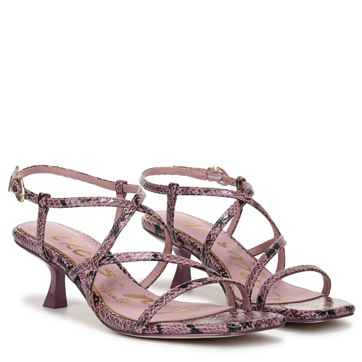 Sam Edelman Sam Edelman Circus NY Jasmine Kitten Heel Sandal in Cashmere Lilac Purple PU
