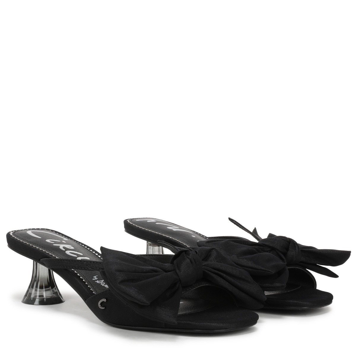 Sam Edelman Sam Edelman Circus NY Natalina Kitten Heel Mule in Black Satin