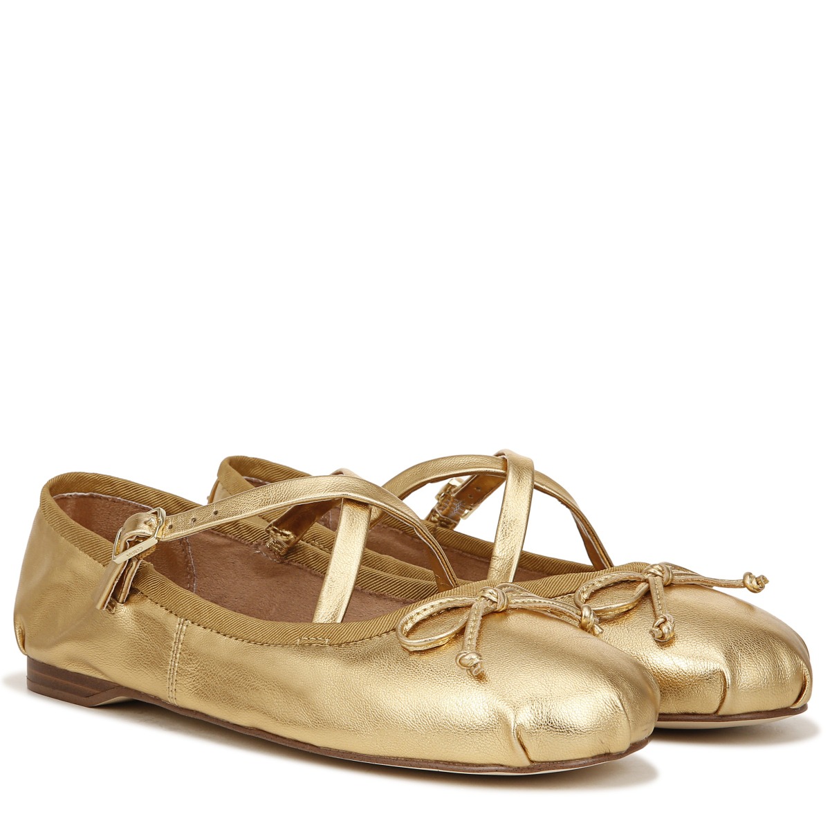 Sam Edelman Sam Edelman Circus NY Zuri Strap Ballet Flat in Millenia Gold PU