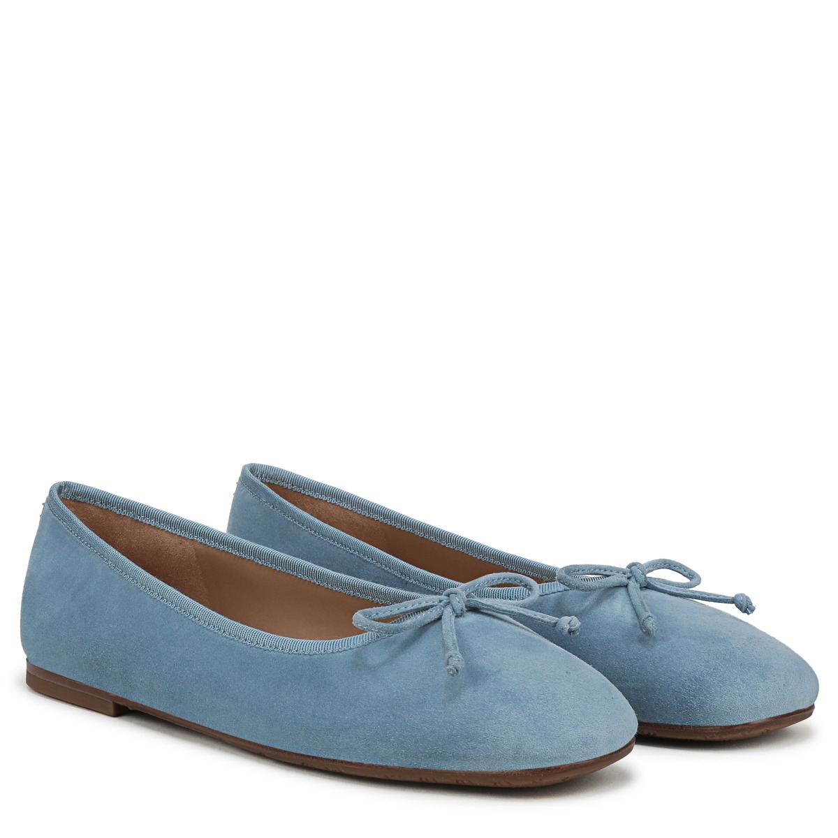 Sam Edelman Alie Ballet Flat in Azure Blue Suede