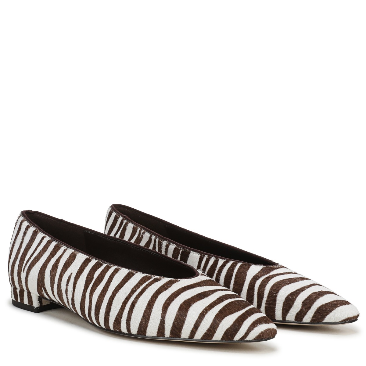 Sam Edelman Sam Edelman Emory Pointed Toe Ballet Flat in Chocolate Brown Multi