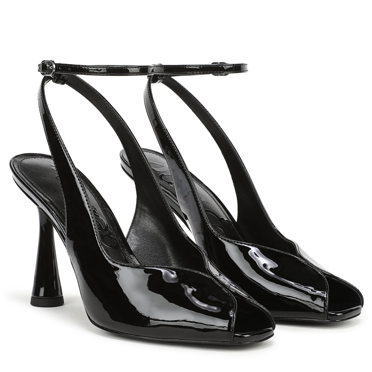 Sam Edelman Sam Edelman Esme Peep Toe Heel in Black Leather