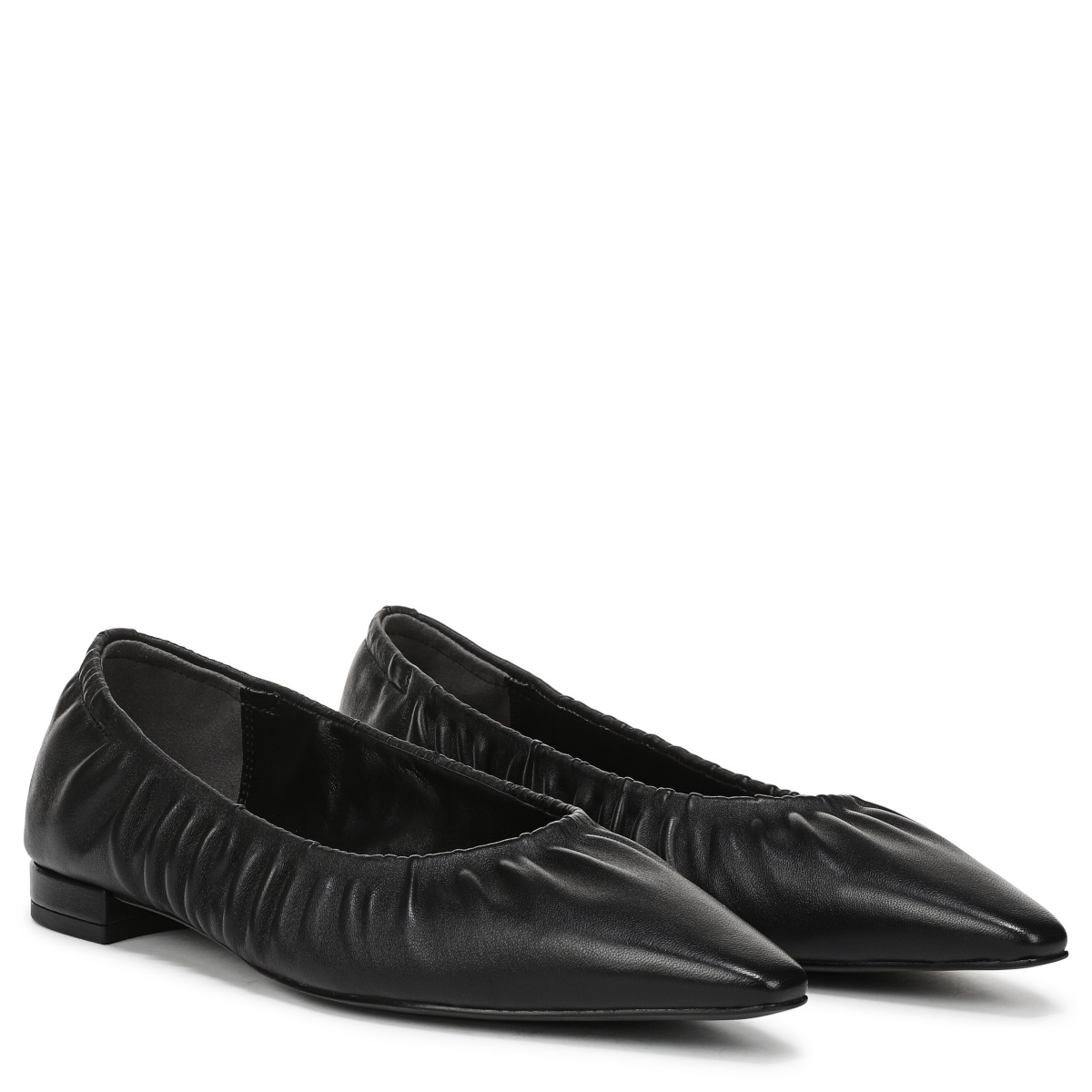 Sam Edelman Sam Edelman Essex Pointed Toe Ballet Flat in Black Leather