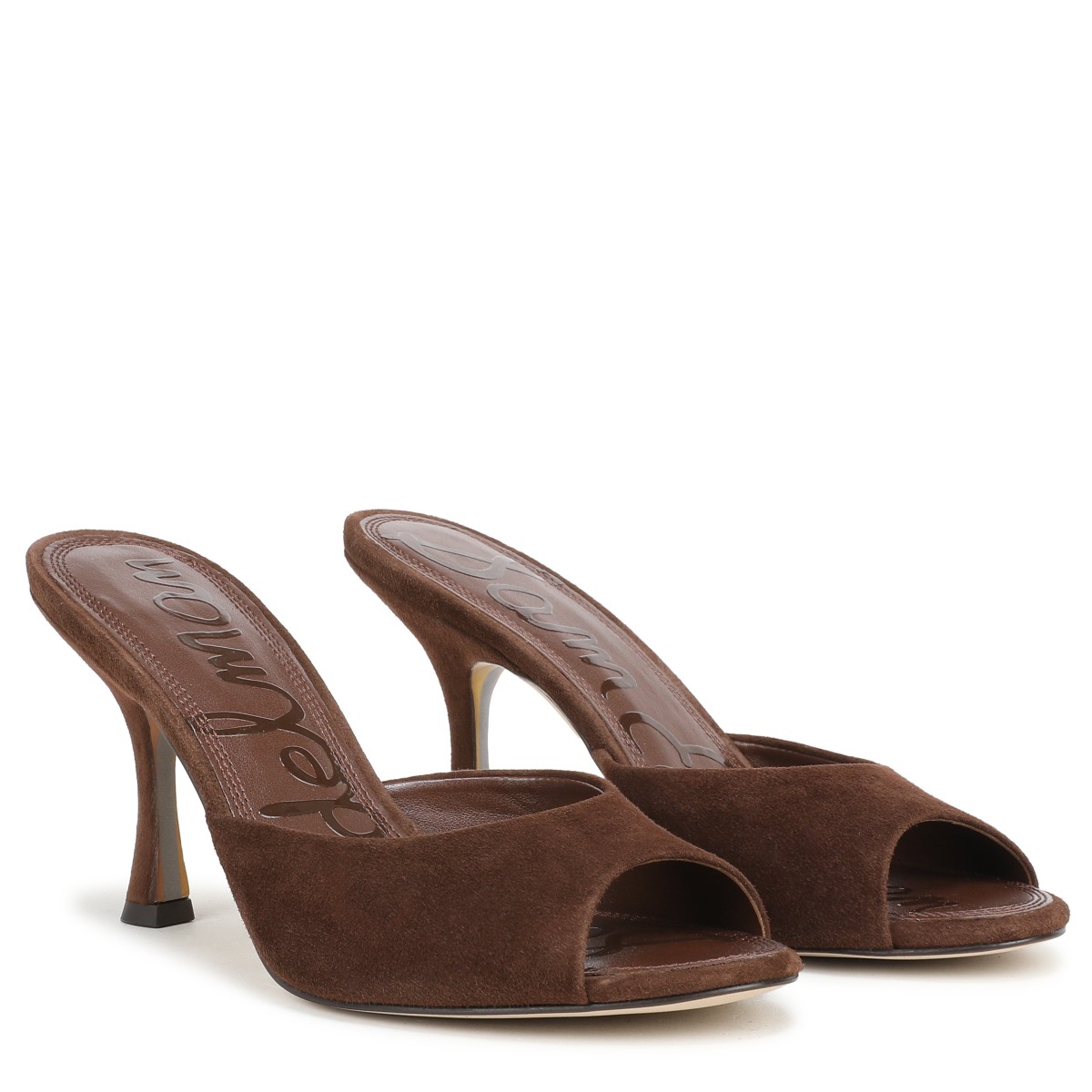 Sam Edelman Sam Edelman Jeanie Heeled Mule in Java Brown Suede