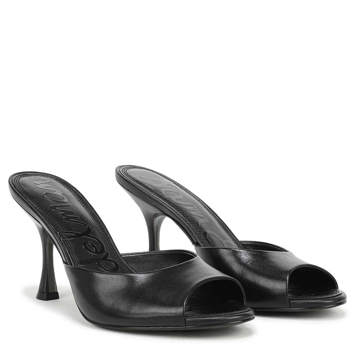 Sam Edelman Sam Edelman Jeanie Heeled Mule in Black Leather
