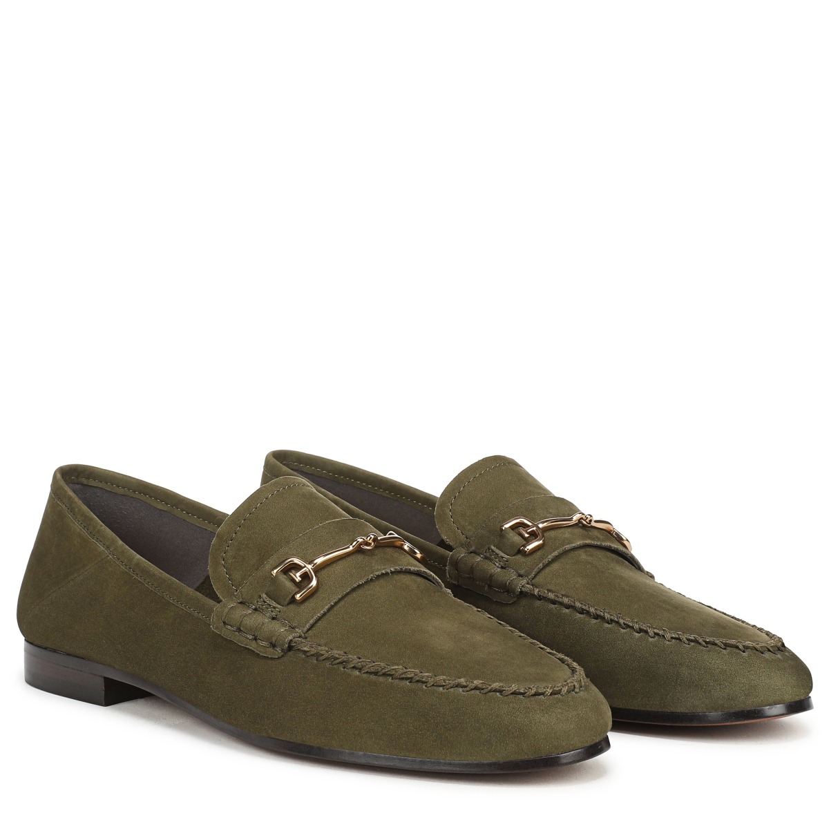 Sam Edelman Sam Edelman Loraine Unlined Loafer in Olive Branch Green Nubuck Suede