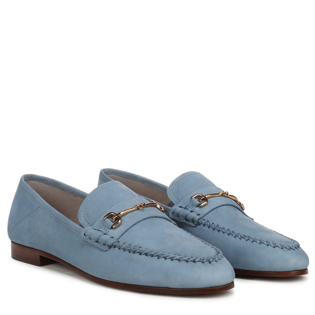Sam Edelman Sam Edelman Loraine Unlined Loafer in Azure Blue Nubuck Suede