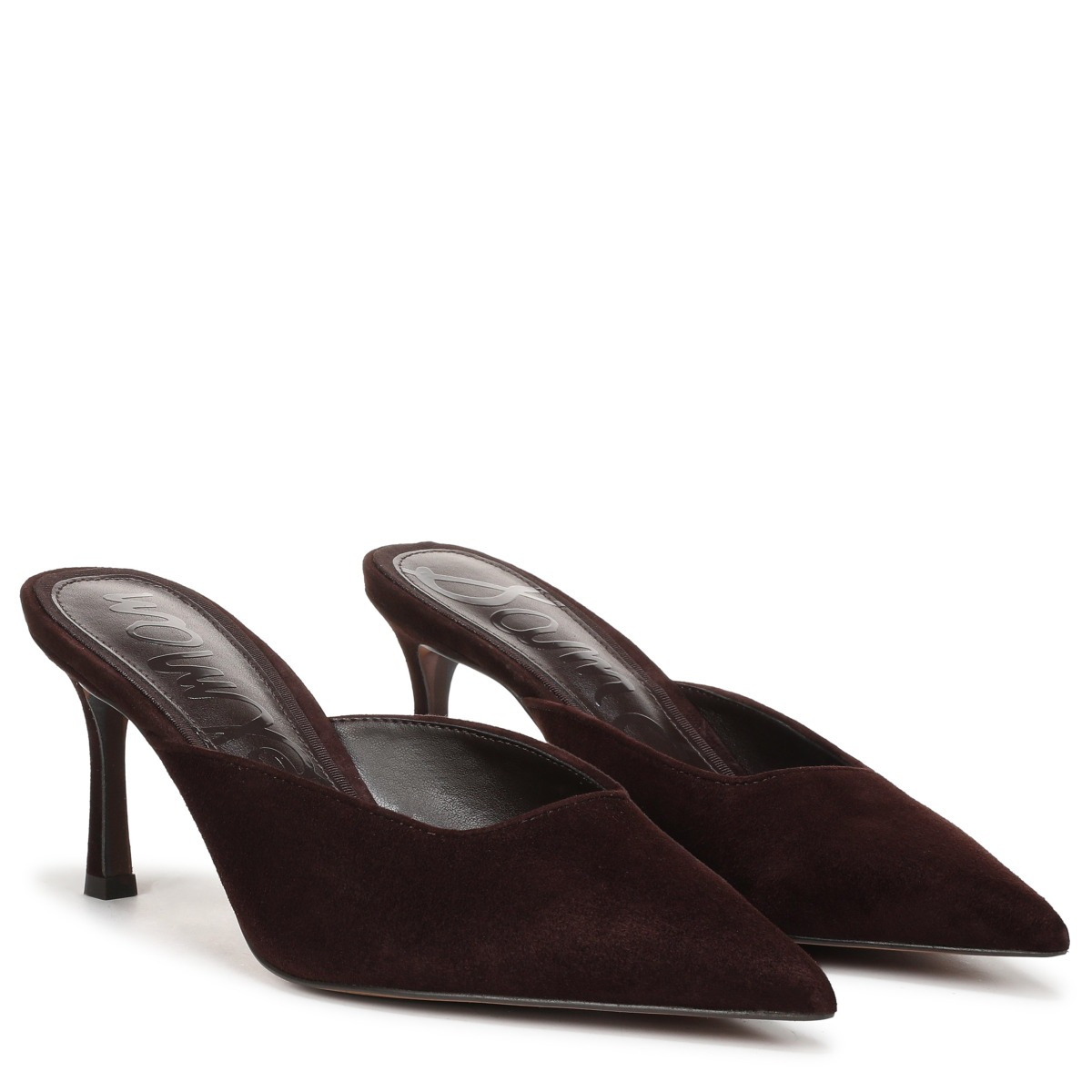 Sam Edelman Sam Edelman Margeaux Heeled Mule in Cafe Noir Brown Suede