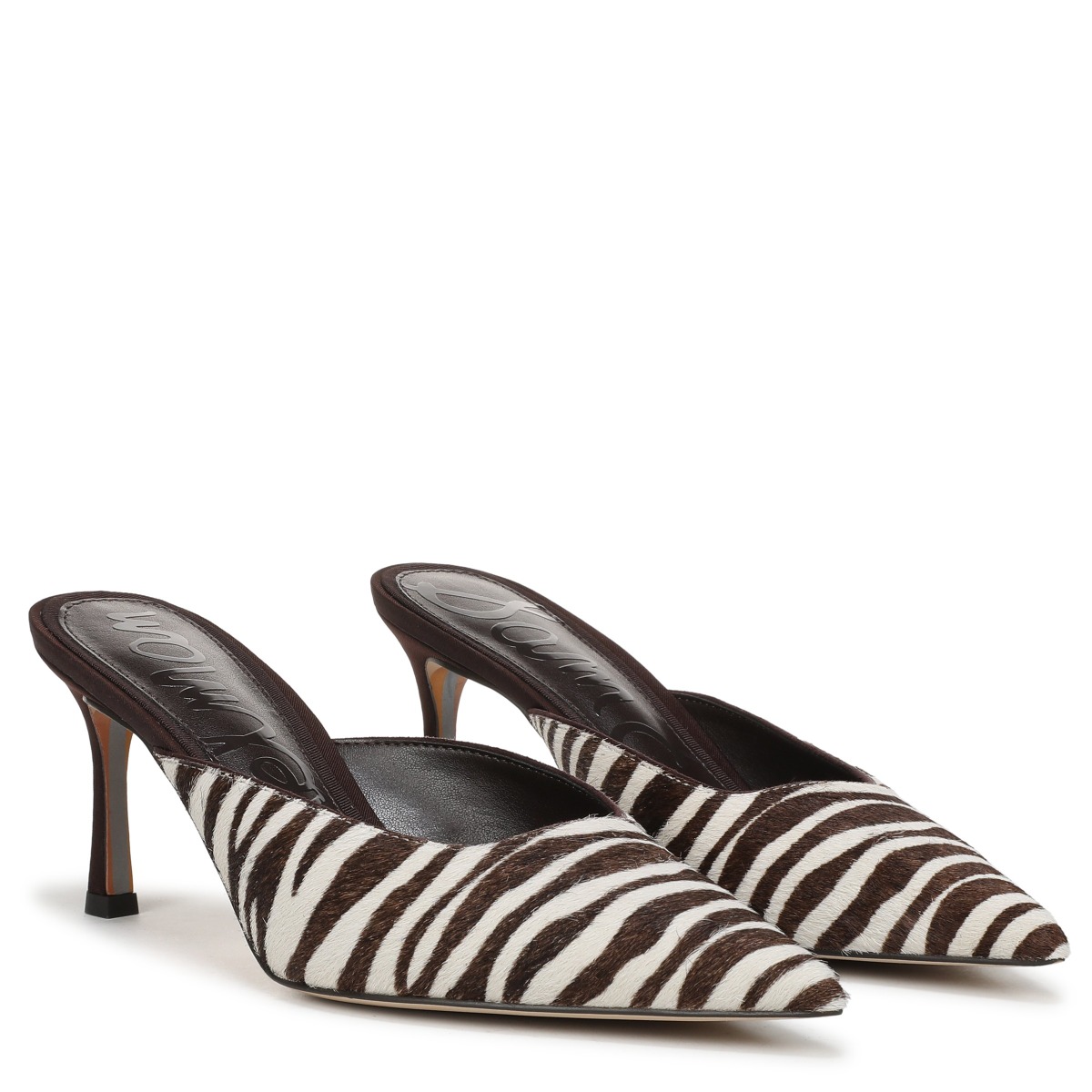 Sam Edelman Sam Edelman Margeaux Heeled Mule in Zebra Brahma Brown Hair