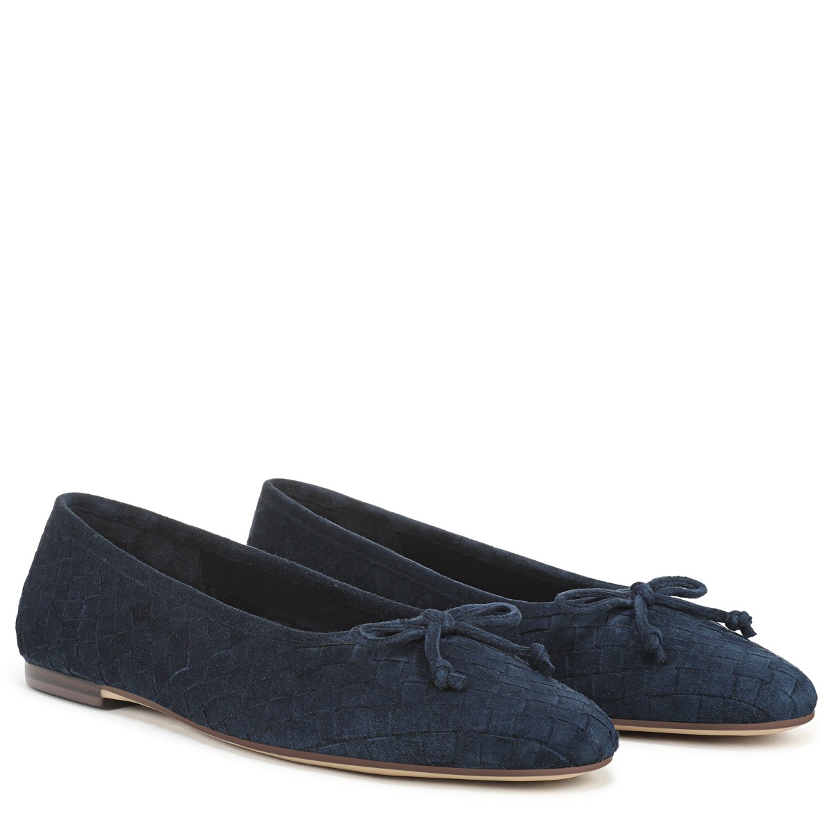 Sam Edelman Sam Edelman Ruthie Pointed Ballet Flat in Oasis Navy Blue Suede