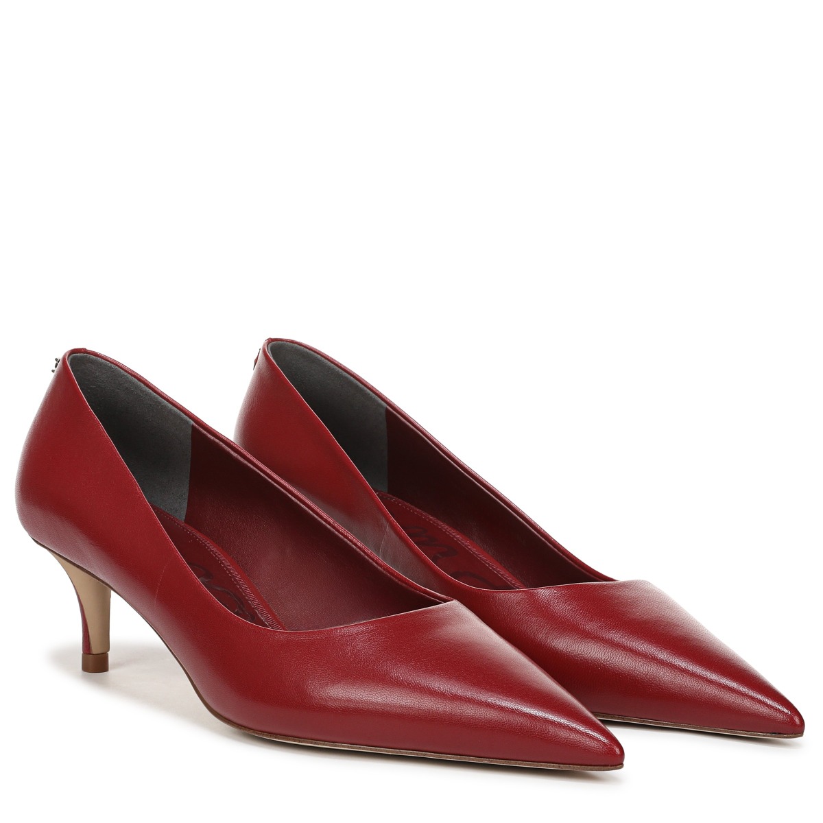 Sam Edelman Sam Edelman Summer Pointed Toe Pump in Deep Scarlet Red Leather