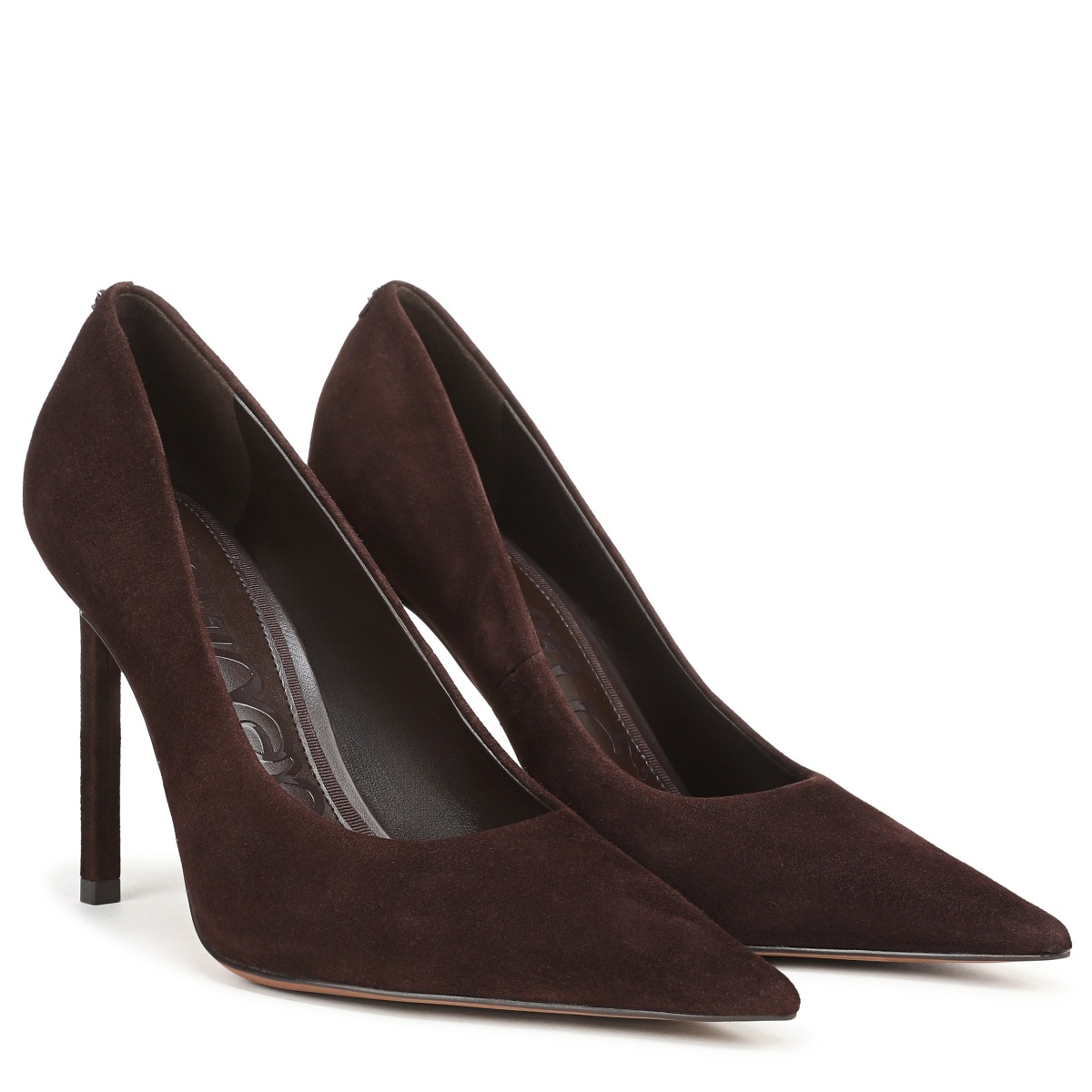 Sam Edelman Sam Edelman Talula Pointed Toe Pump in Cafe Noir Brown Suede