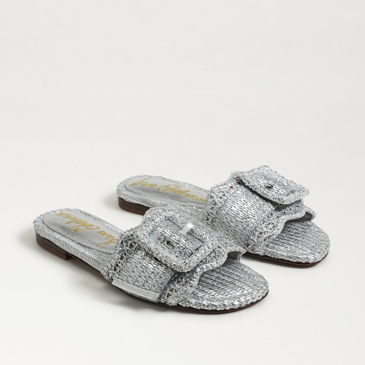 Sam Edelman Sam Edelman Bambi Slide Sandal in Soft Silver