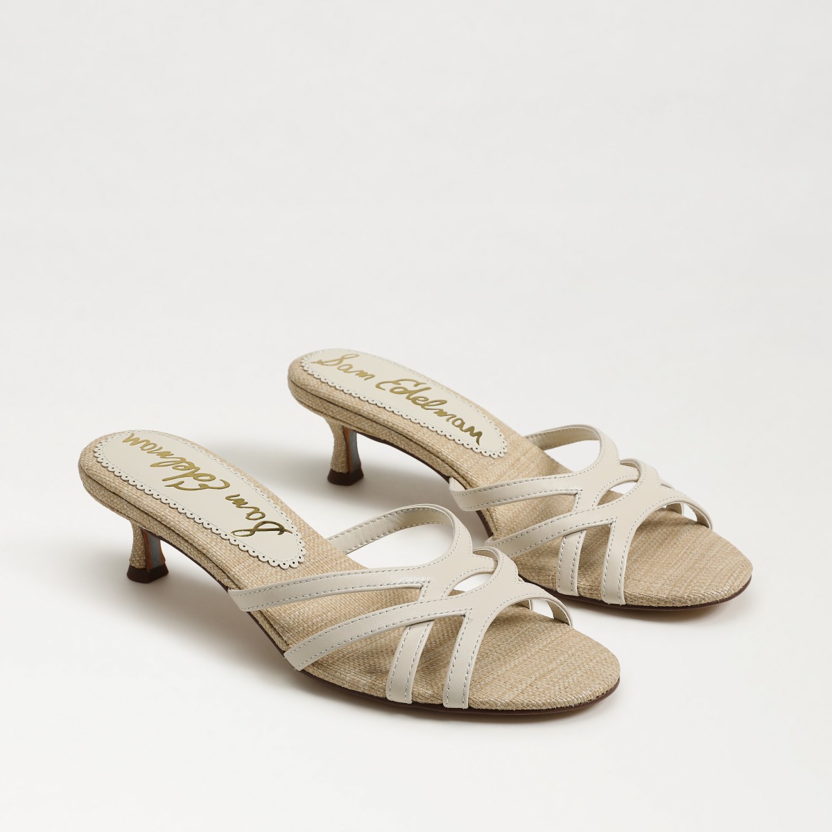 Sam Edelman Sam Edelman Camille Kitten Heel Mule in Modern Ivory