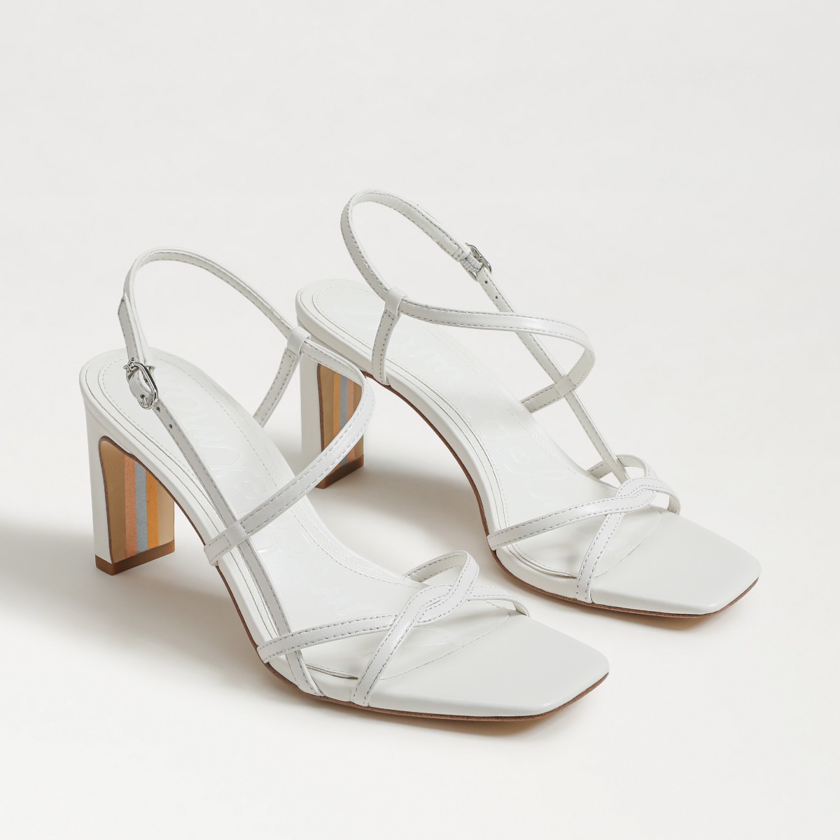 Sam Edelman Sam Edelman Elissa Strappy Heel Sandal in Bright White