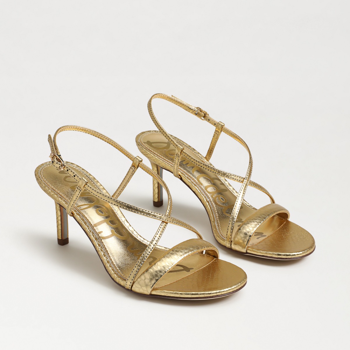 Sam Edelman Sam Edelman Ginny Strappy Heel Sandal in Amber Gold