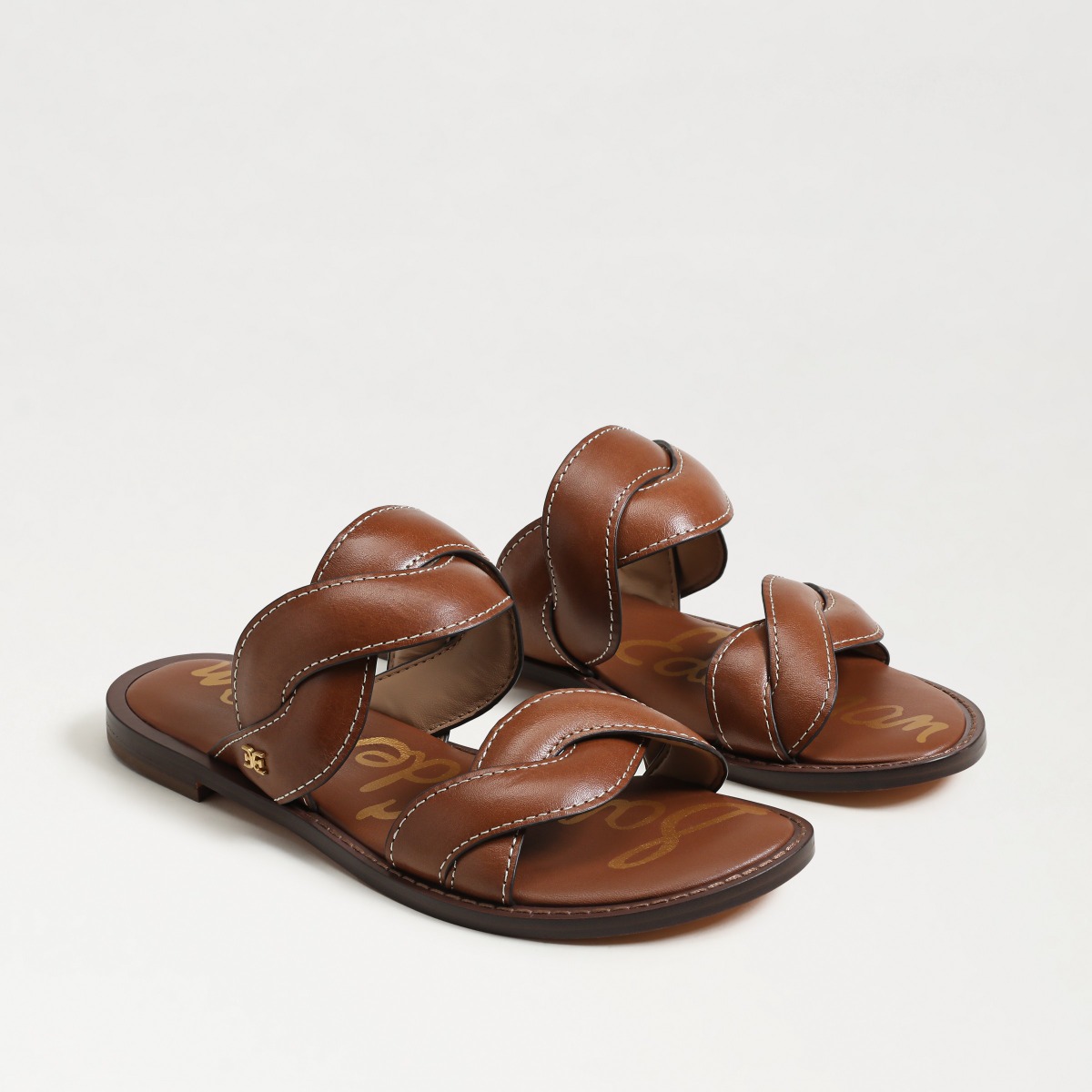 Sam Edelman Sam Edelman Hellen Braided Slide Sandal in Cognac