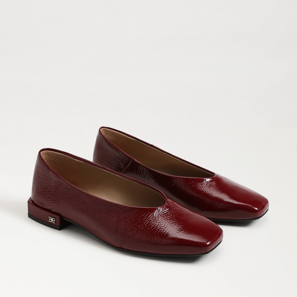 Sam Edelman Sam Edelman Kasey Square Toe Ballet Flat in French Merlot