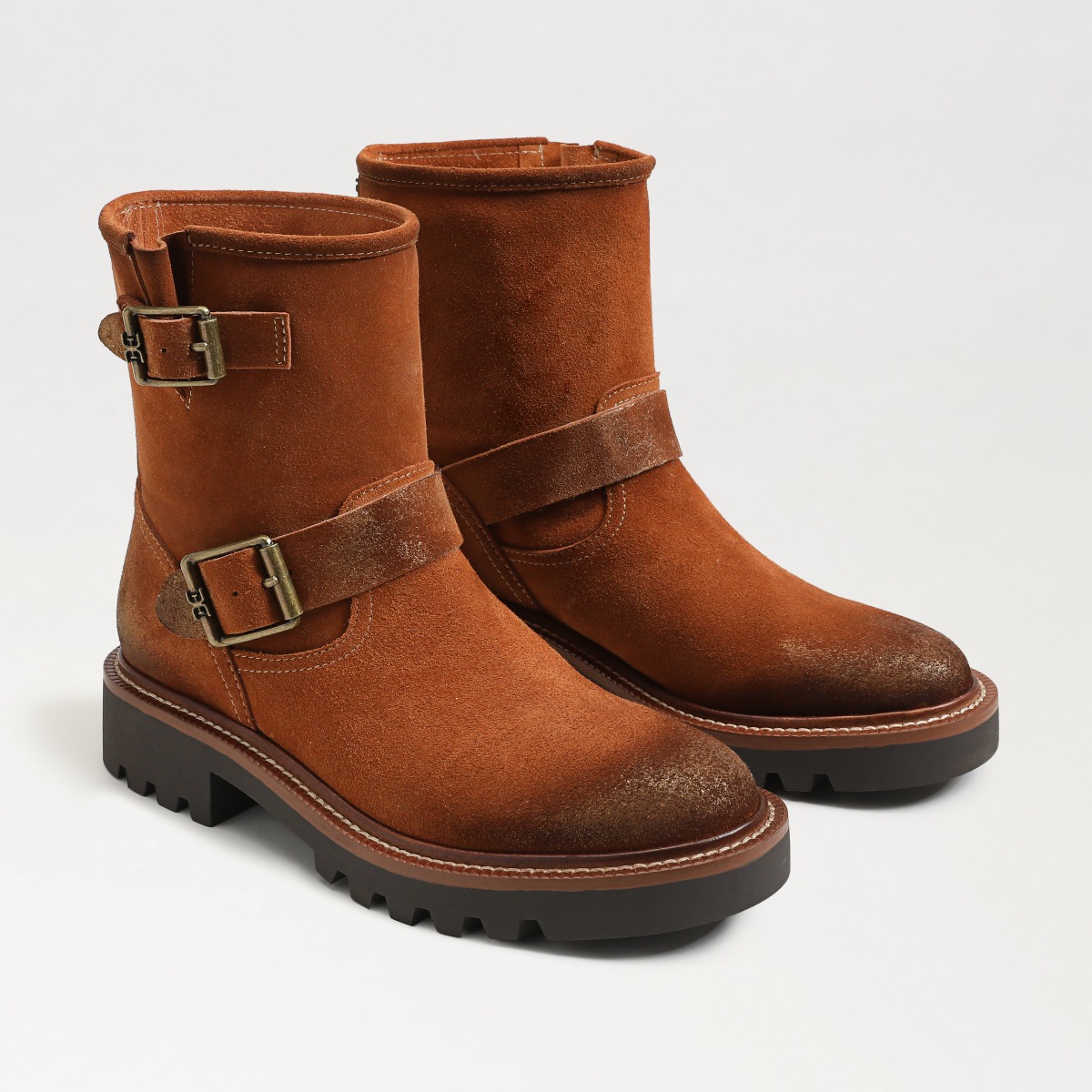 Sam Edelman Sam Edelman Kinsley Motorcycle Boot in Amber Brown