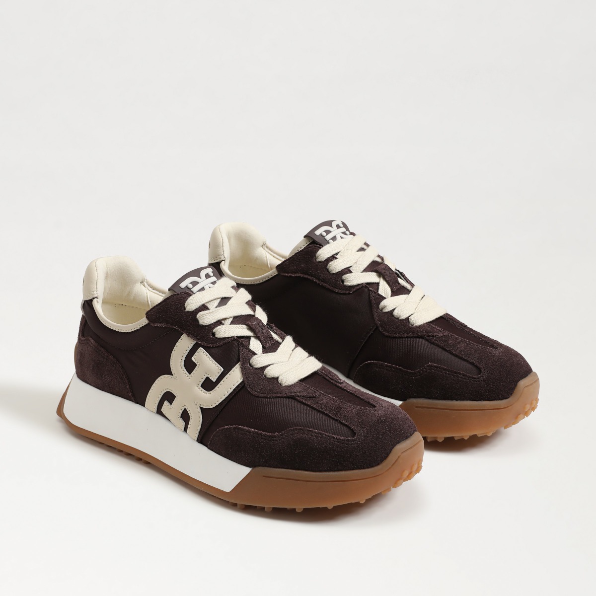 Sam Edelman Sam Edelman Langley Lace Up Sneaker in Brown/White