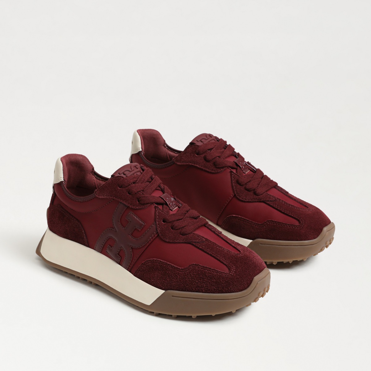 Sam Edelman Sam Edelman Langley Lace Up Sneaker in French Burgundy