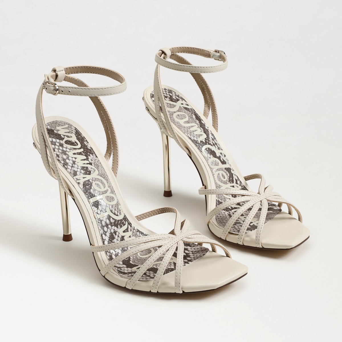 Sam Edelman Sam Edelman Lili Stiletto Sandal in Modern Ivory Leather