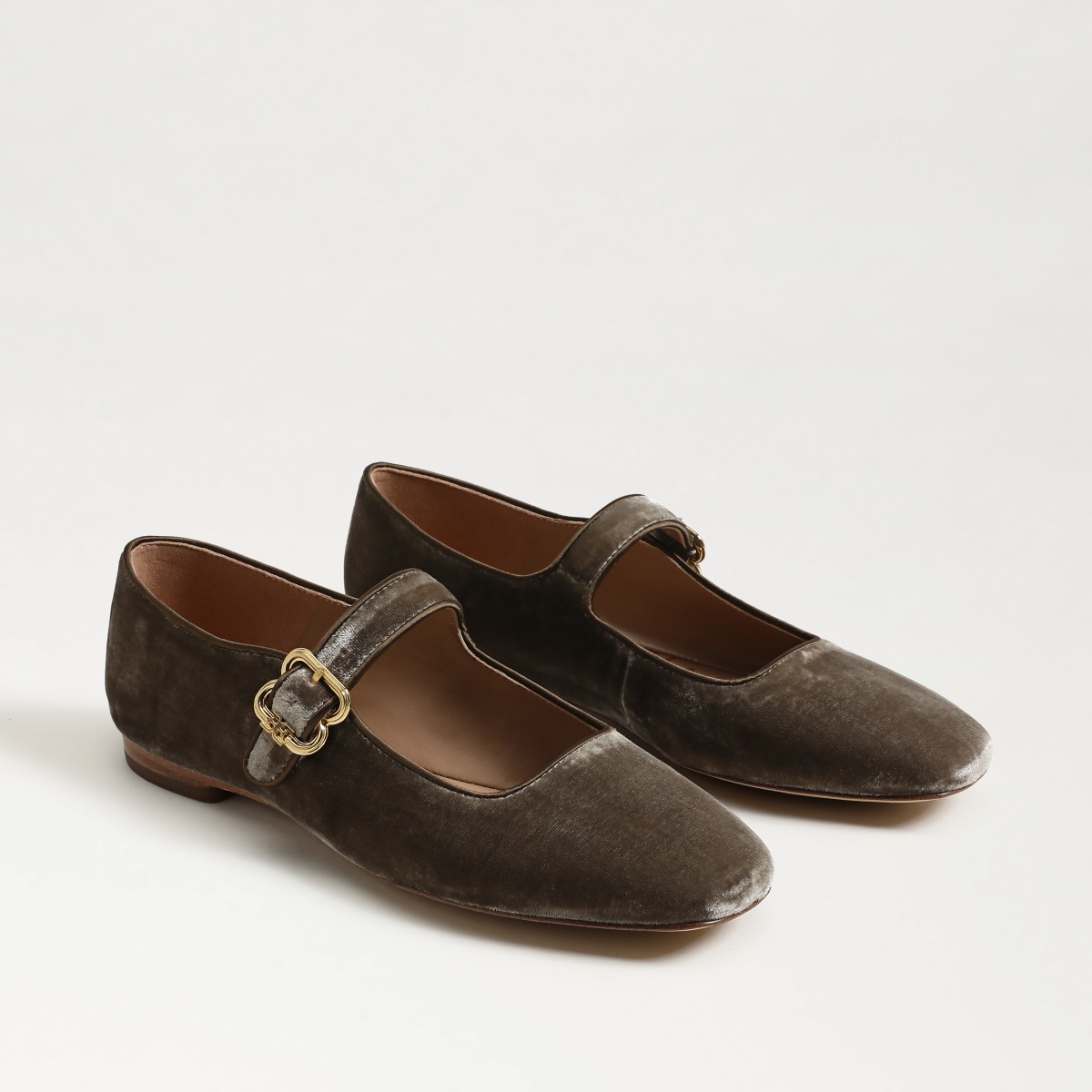 Sam Edelman Sam Edelman Michaela Mary Jane Flat in Dark Silver Sage