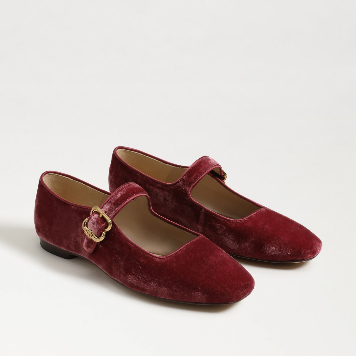 Sam Edelman Michaela Mary Jane Flat in Raspberry Mauve