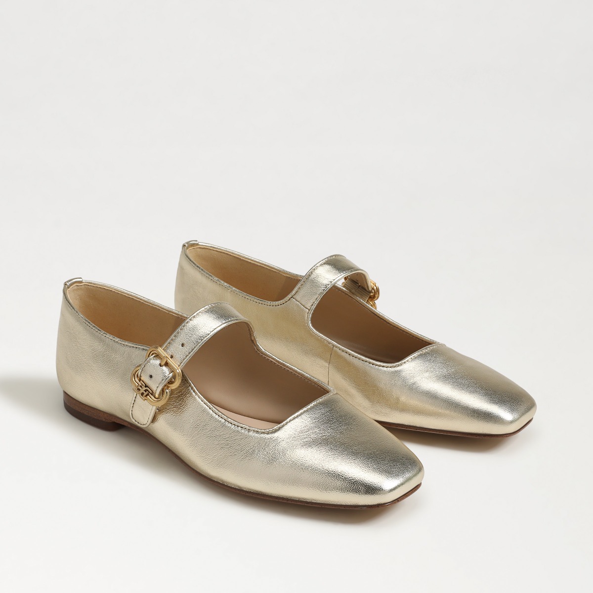 Sam Edelman Sam Edelman Michaela Mary Jane Flat in Gold Leaf