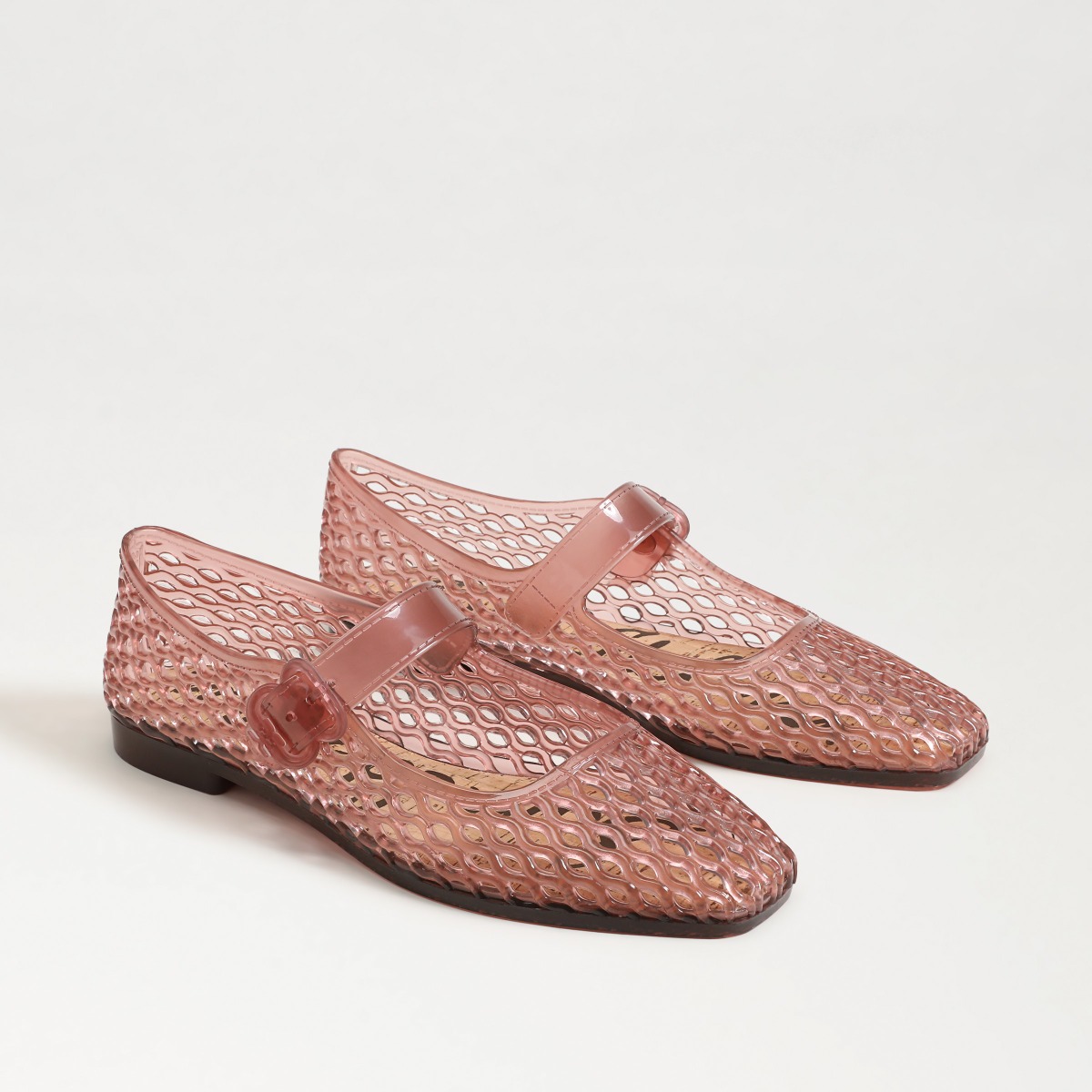 Sam Edelman Michaela Jelly Mary Jane Flat in Pink Lily