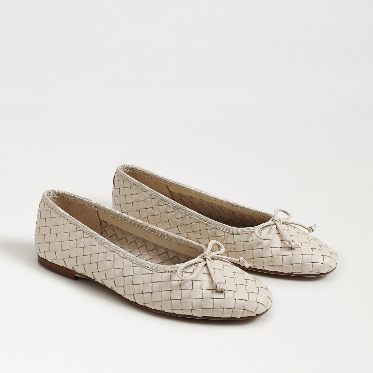 Sam Edelman Ruthie Pointed Ballet Flat in Modern Ivory Leather