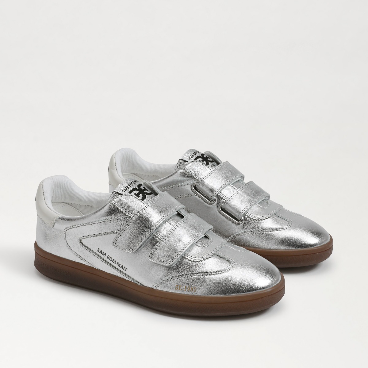 Sam Edelman Sam Edelman Talia Velcro Sneaker in Soft Silver
