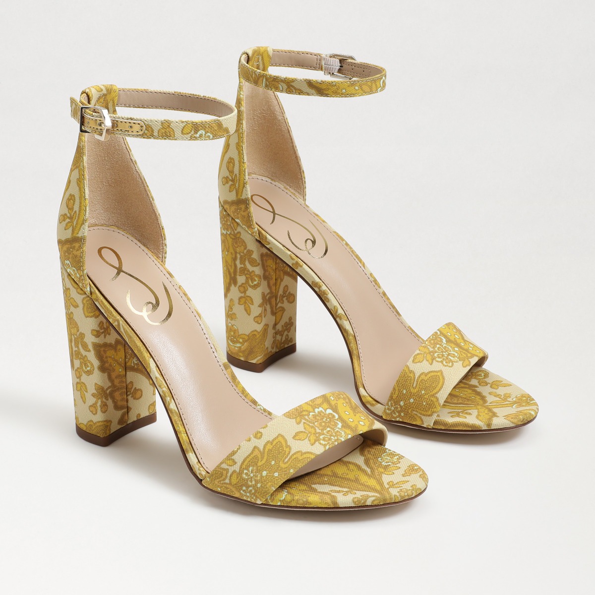 Sam Edelman Sam Edelman Yaro Block Heel Sandal in Tumeric