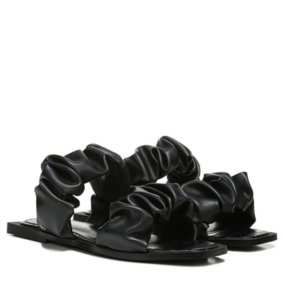 Sam Edelman Circus NY Iggy Slide Sandal in Black Faux Leather