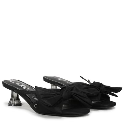 Sam Edelman Circus NY Natalina Kitten Heel Mule in Black Satin