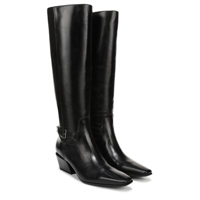 Sam Edelman Haisley Knee High Boot in Black Leather