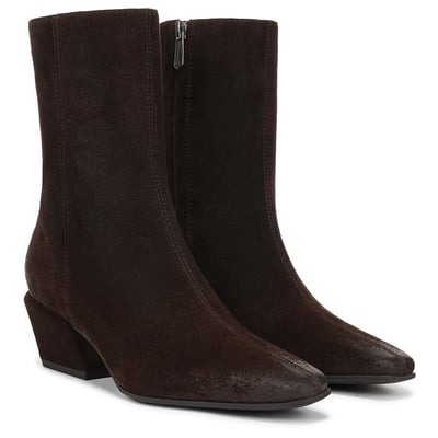 Sam Edelman Harmony Ankle Boot in Espresso Bean Brown Suede