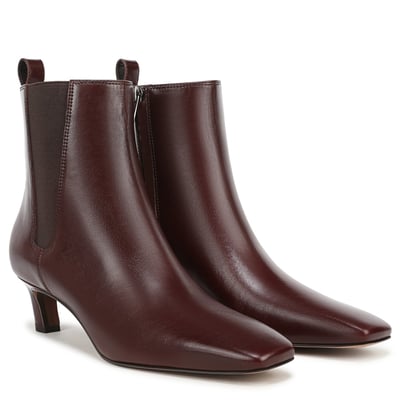 Sam Edelman Peony Ankle Boot in Spiced Brown Pecan Leather