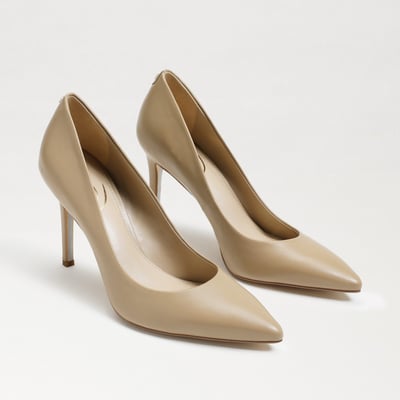 Sam Edelman Hazel Pointed Toe Heel in Soft Beige