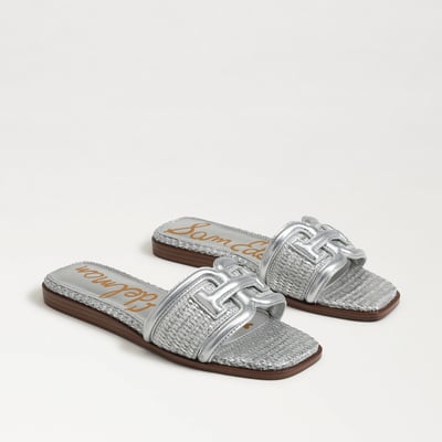 Sam Edelman Irina Slide Sandal in Silver