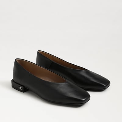 Sam Edelman Kasey Square Toe Ballet Flat in Black
