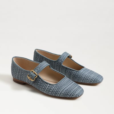Sam Edelman Michaela Mary Jane Flat in Slate Sky