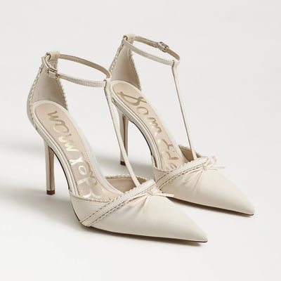 Sam Edelman Ozzy T-Strap Pump in Modern Ivory