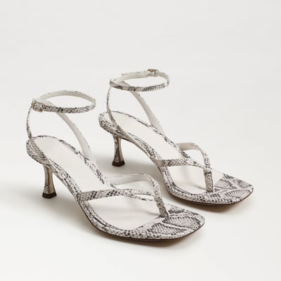 Sam Edelman Pax Kitten Heel Thong Sandal in Ivory