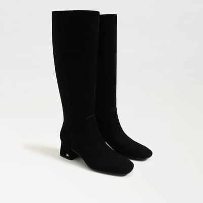 Sam Edelman Porter Knee High Boot in Black Suede