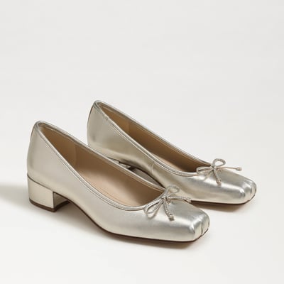 Sam Edelman Rosa Block Heel Ballet in Jute