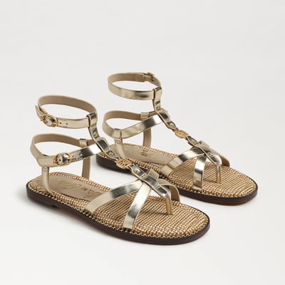 Sam Edelman Teeni Gladiator Sandal in Amber Gold