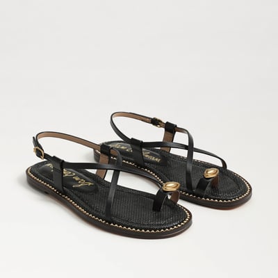 Sam Edelman Tenly Toe Strap Sandal in Black